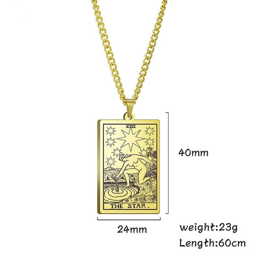 Tarot "The Star" Pendant Necklace Pure Ember