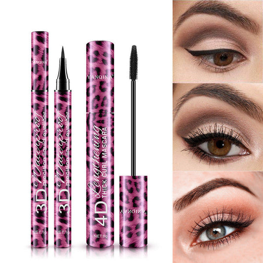 Red Leopard Eyeliner and Mascara Set Pure Ember