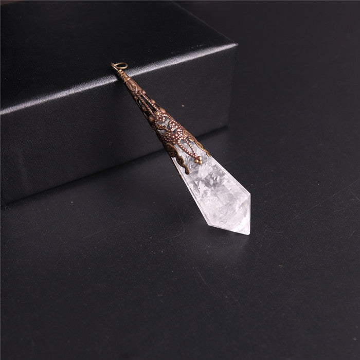 Natural Crystal Pendulum Energy Stone Natural Crystal Pure Ember