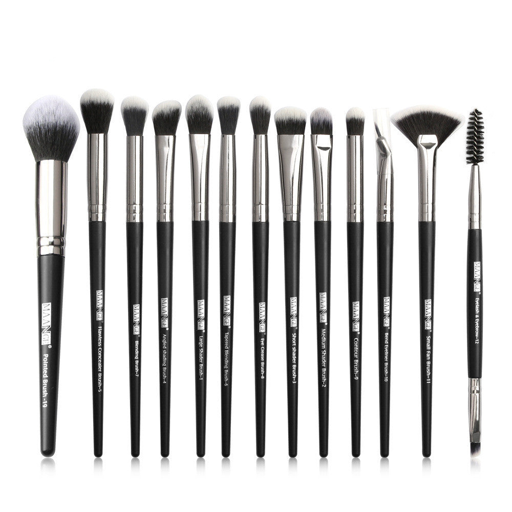 Factory Direct Sale Maange New Product 13 Eye Makeup Brush Set Eyeshadow Brush Beauty Tools Hot Sale Pure Ember
