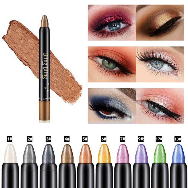 Pearlescent Vibrant Eyeshadow Pen Waterproof 15 Colours Pure Ember