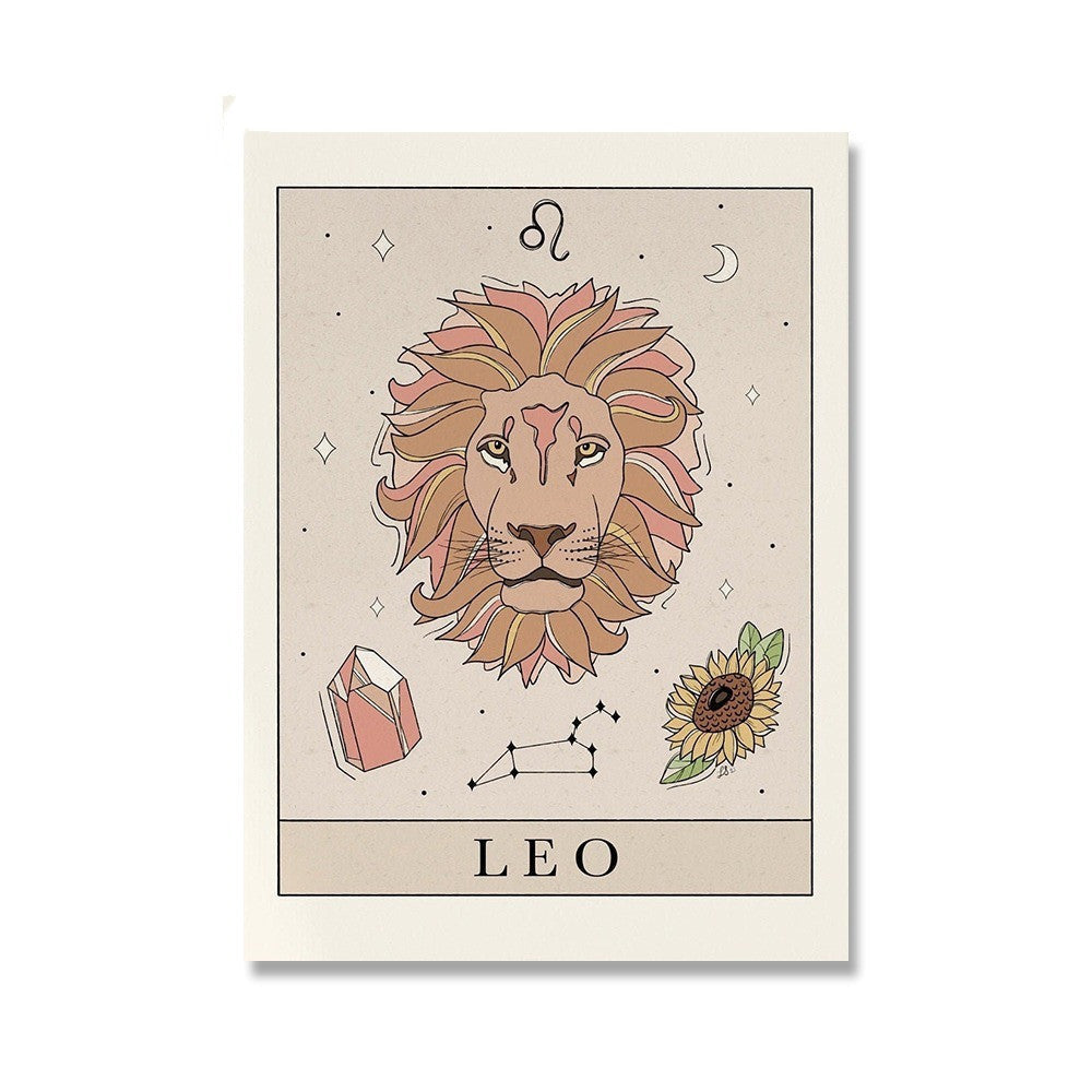 Zodiac Canvas Painting Poster Constellation Pure Ember