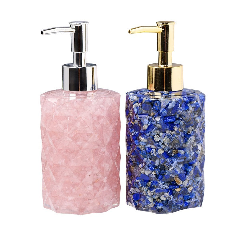 Natural Crystal Gravel Cosmetics Storage Bottle Pure Ember