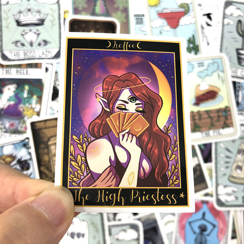50 Tarot Divination Stickers Pure Ember