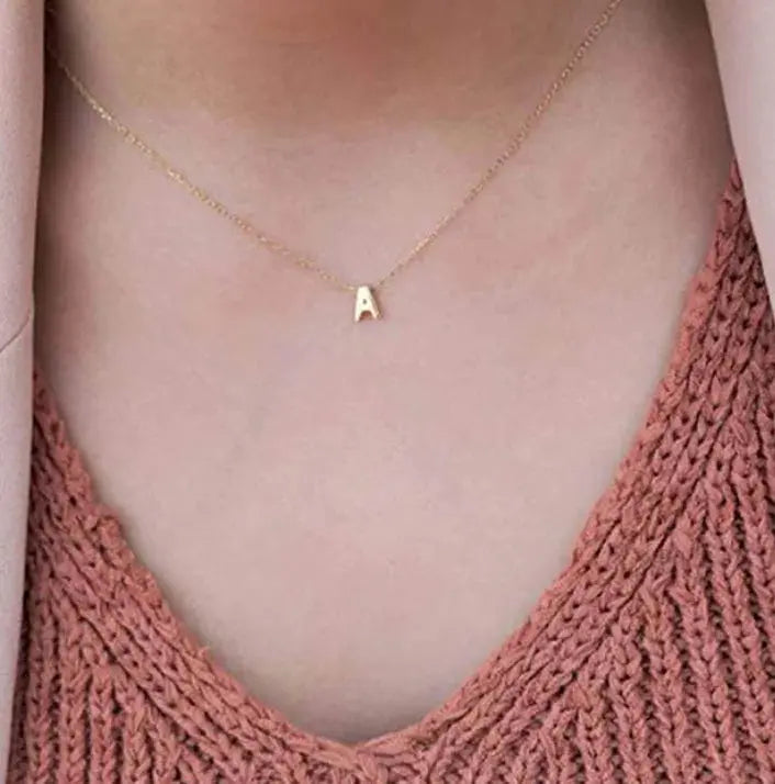 Initial Pendant Charms Necklace Pure Ember