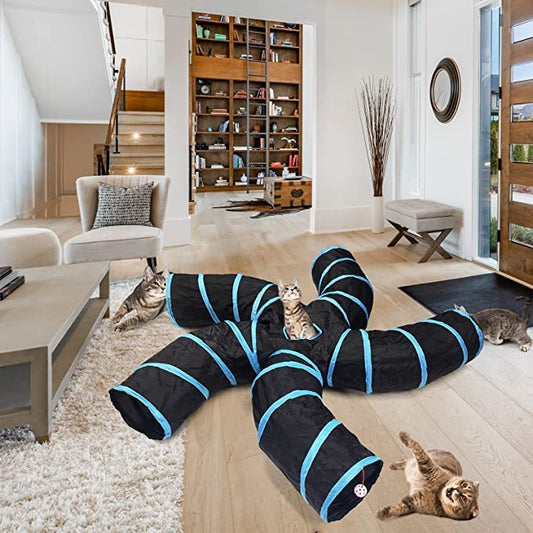 Tree Pattern Tunnel Pet Zhiyi Cat Toy Pets Supplies Dog Toys Pure Ember