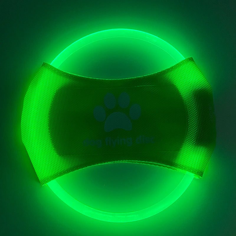 Dog Flying Discs Light Glowing LED LuminousTrainning Interactive Toys Game Flying Discs Dog Toy Pet Dog Accessories Pet Products Pure Ember