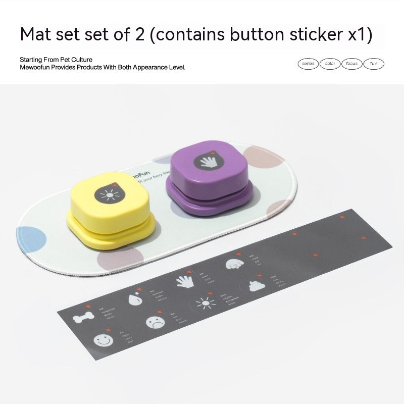 4 Colors Pet Communication Button One-click Prevent Physical Inactivity Recordable Dog Talking Button Toy Cat Toy Pet Products Pure Ember