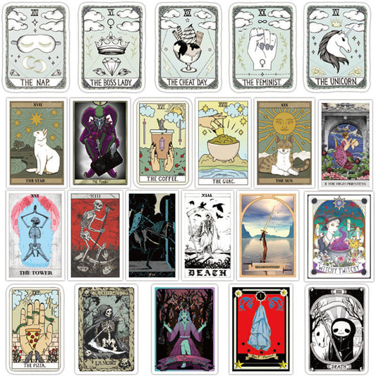 50 Tarot Divination Stickers Pure Ember