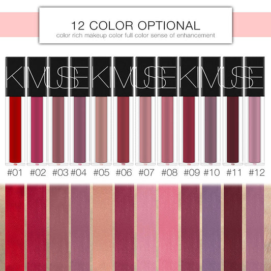 KIMUSE Makeup Matte Smooth Waterproof Lipstick Pure Ember