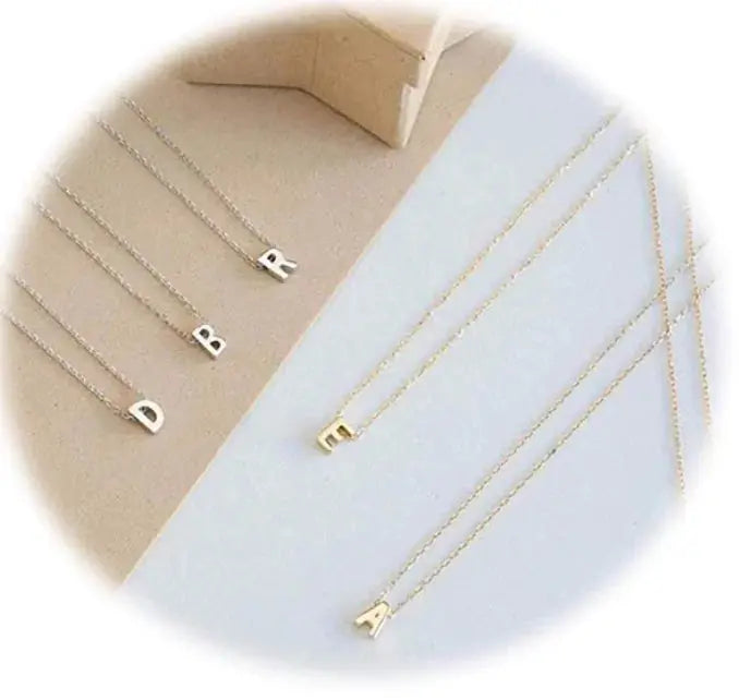 Initial Pendant Charms Necklace Pure Ember