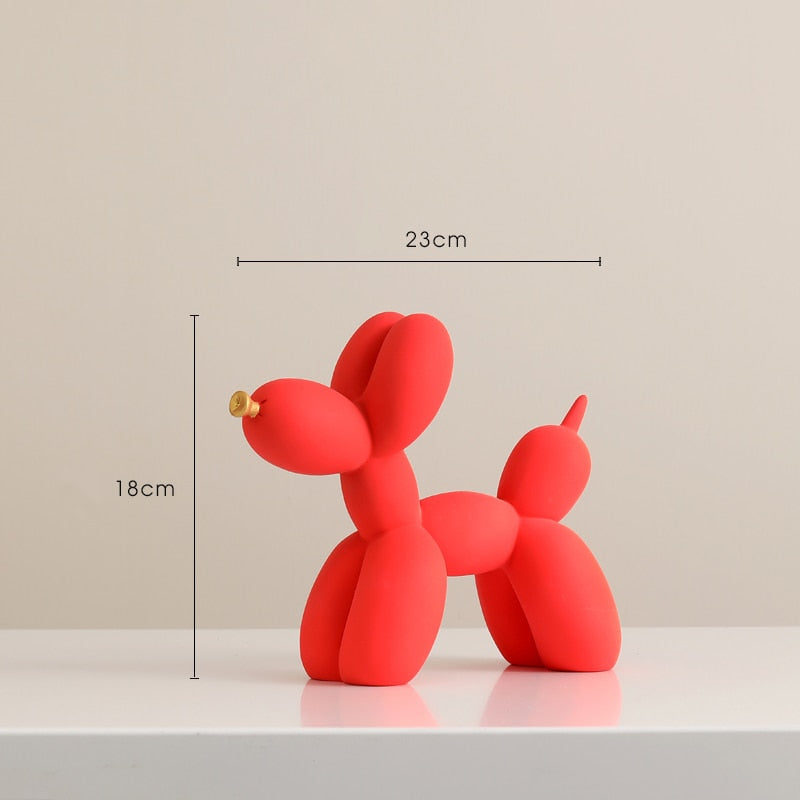 Matte Balloon Dogs red