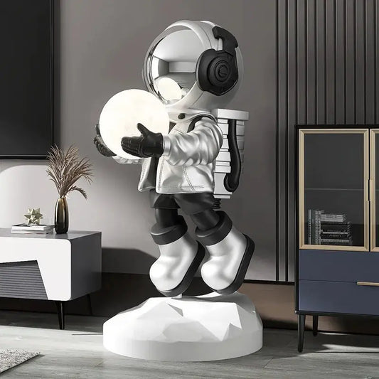 Astronaut Outer Space Moon Floor Lamp - Pure Ember