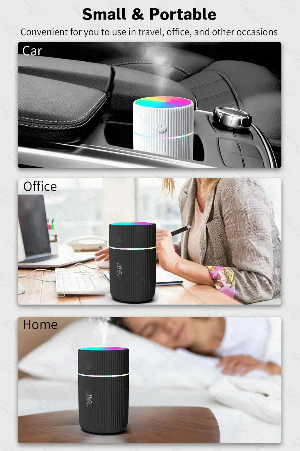 Deelife Humidifier Car Diffuser Essential Oils Portable Mini Aroma Aromatherapy for Auto Home Office USB Pure Ember