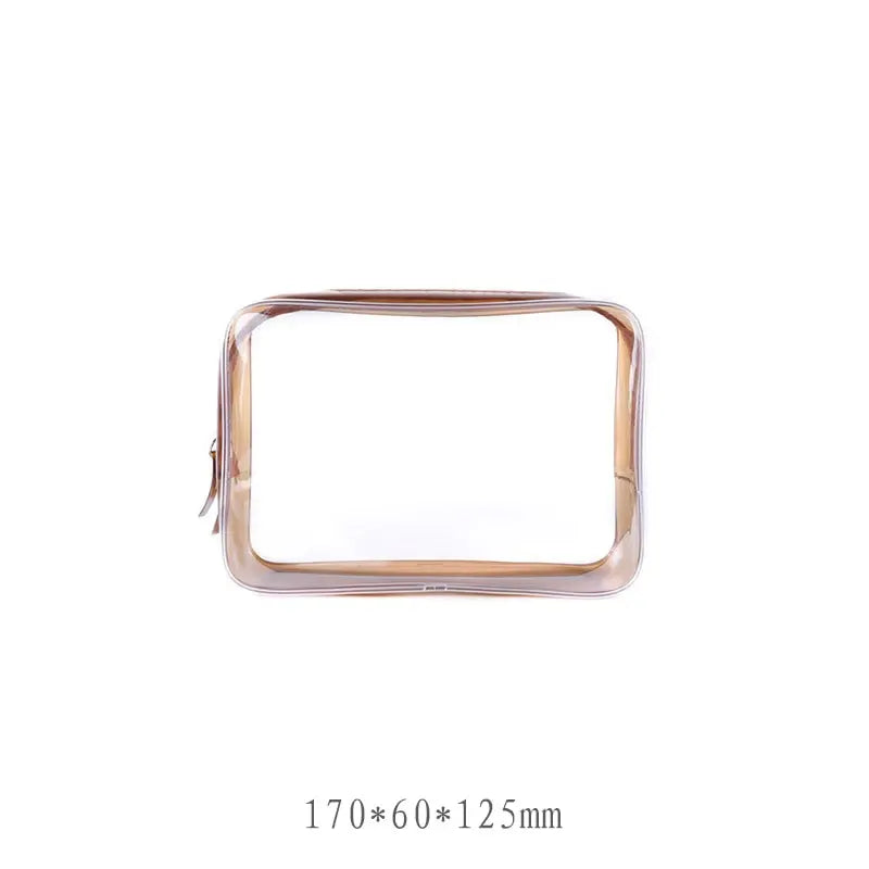 Transparent cosmetic bags