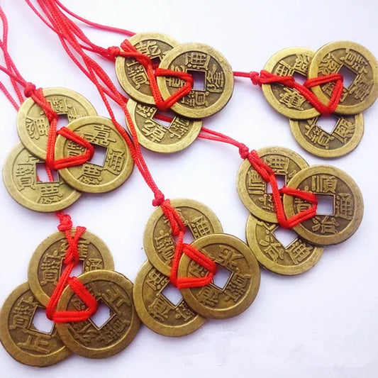 Chinese Feng Shui Coin For Wealth And Success Lucky Oriental Emperor Qing Money Pendant