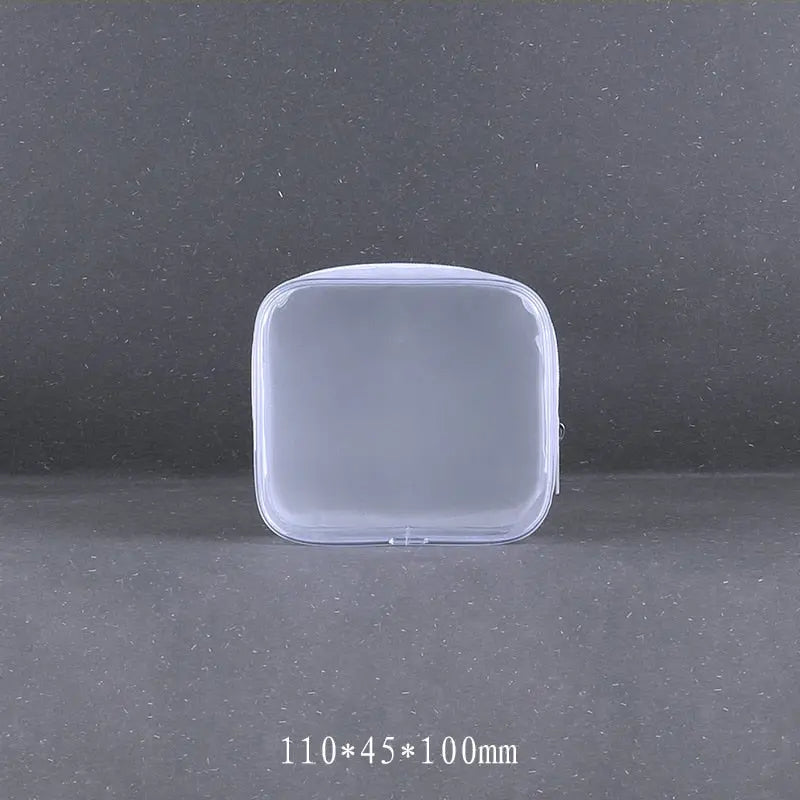 Transparent cosmetic bags
