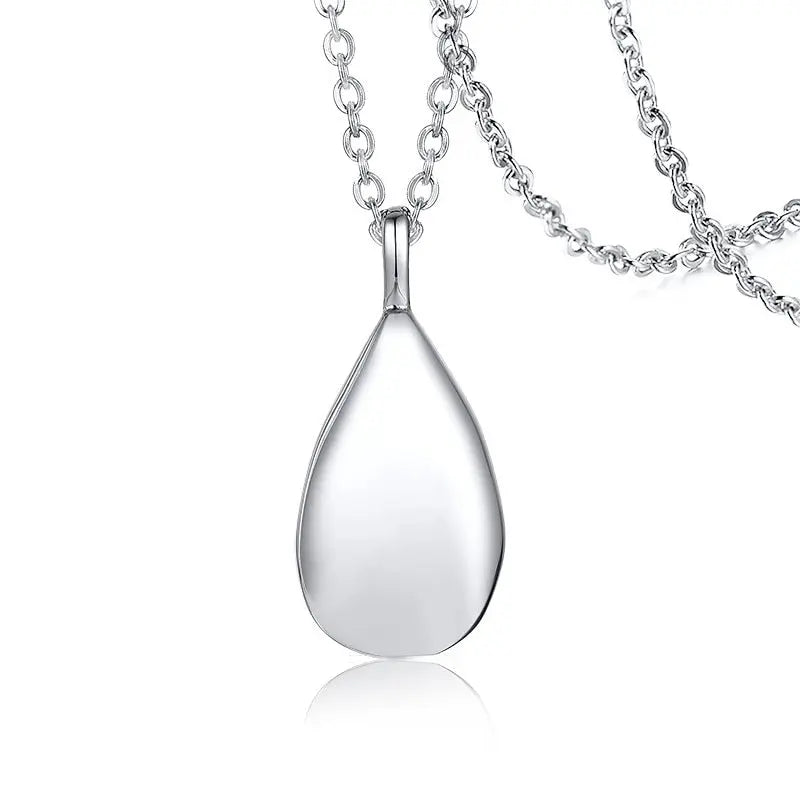 Teardrop Keepsake Ashes Necklace Urn Pendant