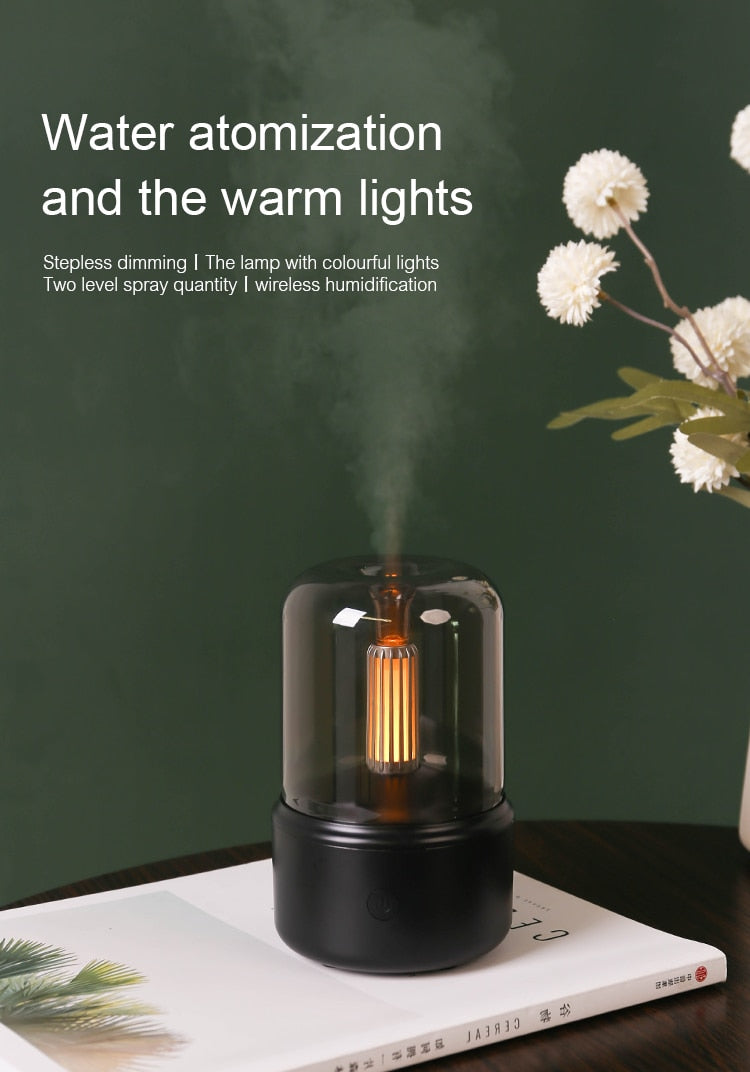 Portable Aroma Diffuser USB Air Humidifier Essential Oil Night Light