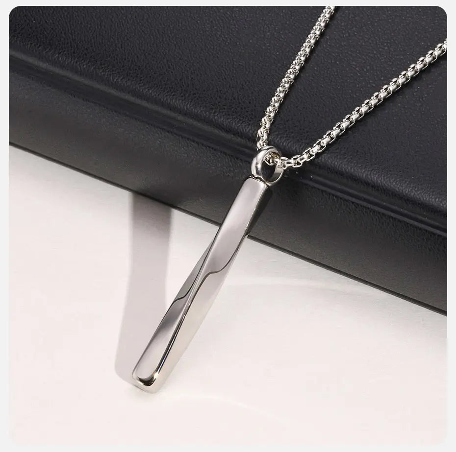 Mobius Bar Pendant Necklaces Cremation Ashes Urn Necklace - Pure Ember