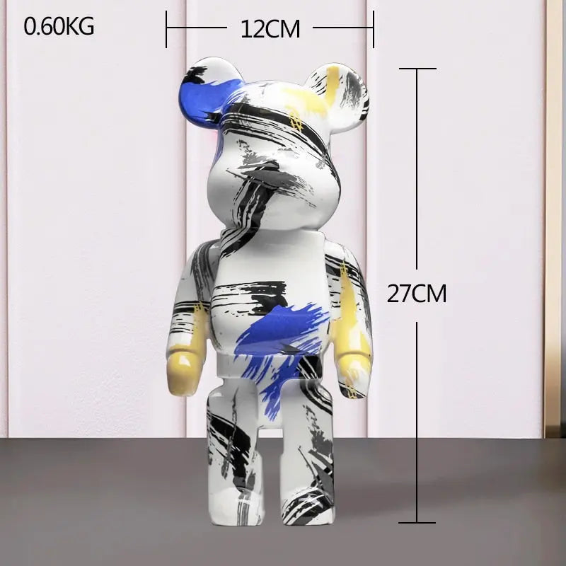 Nordic Bearbrick Bear Statues and Sculptures Graffiti Ornaments