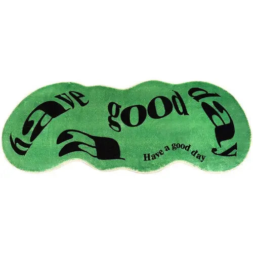 "Have A Good Day" Carpet Art Twisted Alphabet Rug