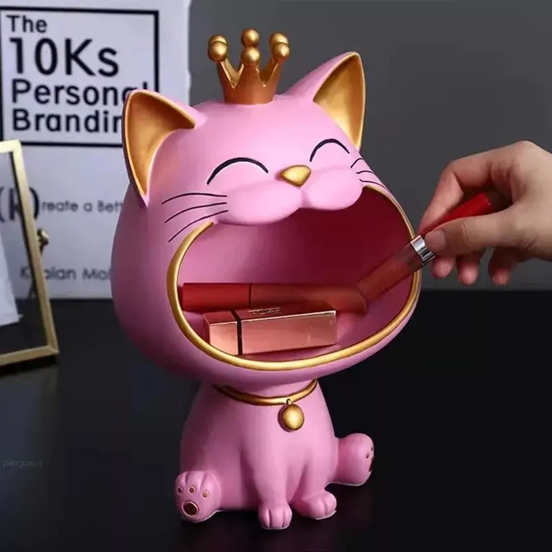 Big Mouth Cats Storage Box pink