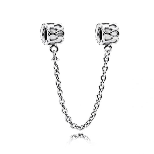 Sparkling Herbarium Cluster Round Charm Safety Chain Pure Ember