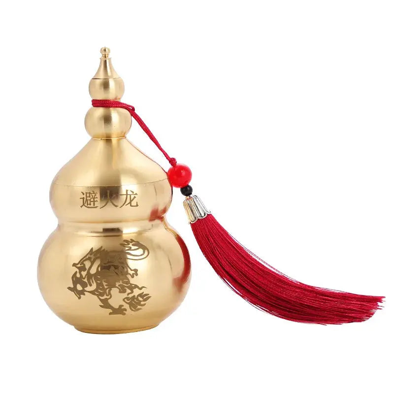 Feng Shui Fire-Avoiding Dragon Gourd With Tassels
