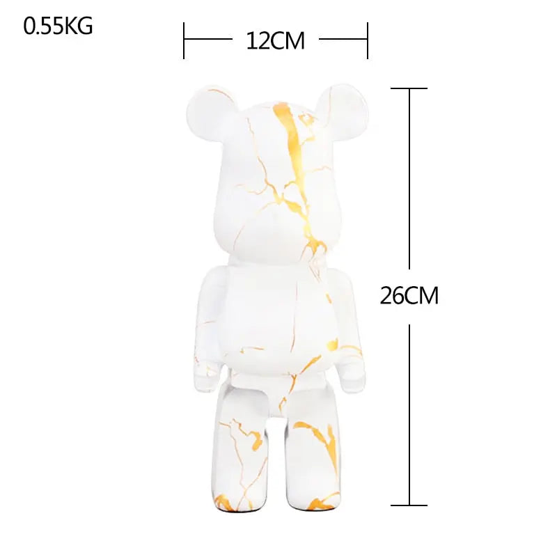 Nordic Bearbrick Bear Statues and Sculptures Graffiti Ornaments