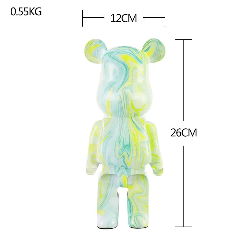 Nordic Bearbrick Bear Statues and Sculptures Graffiti Ornaments