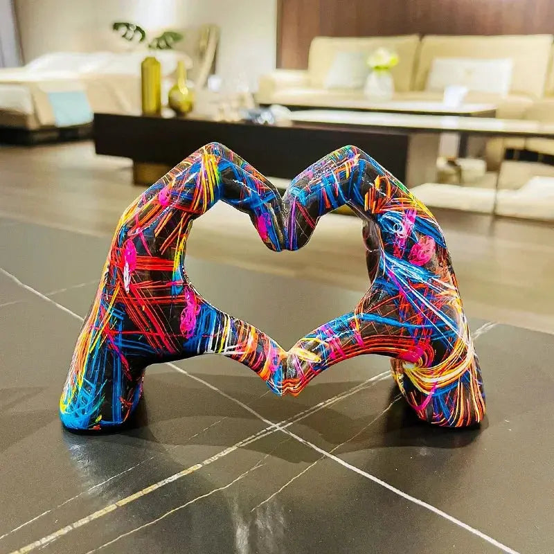 Love gesture ornament - Heart Hands graffiti