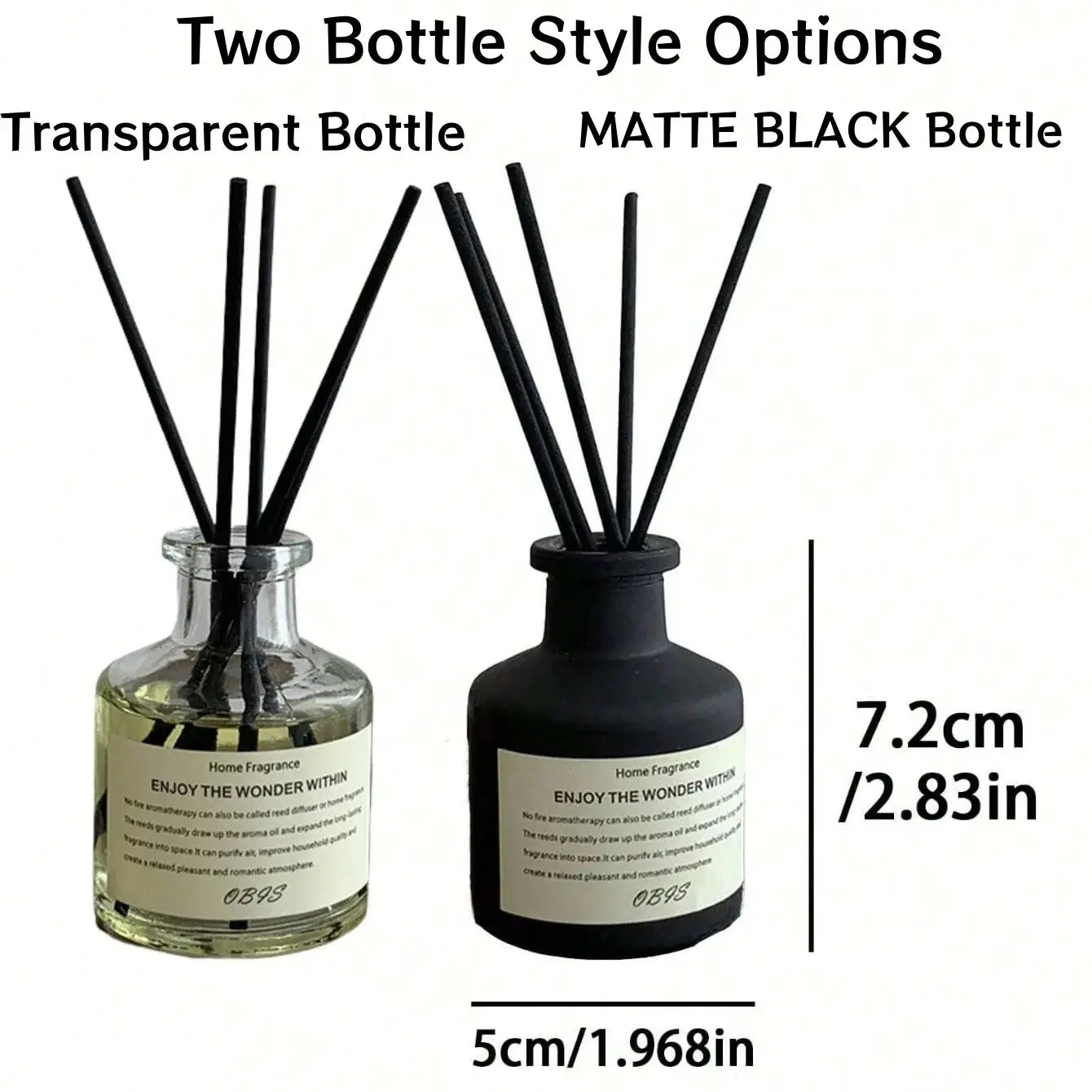 50ml Aromatherapy Essential Oil with Reed Diffuser Sticks