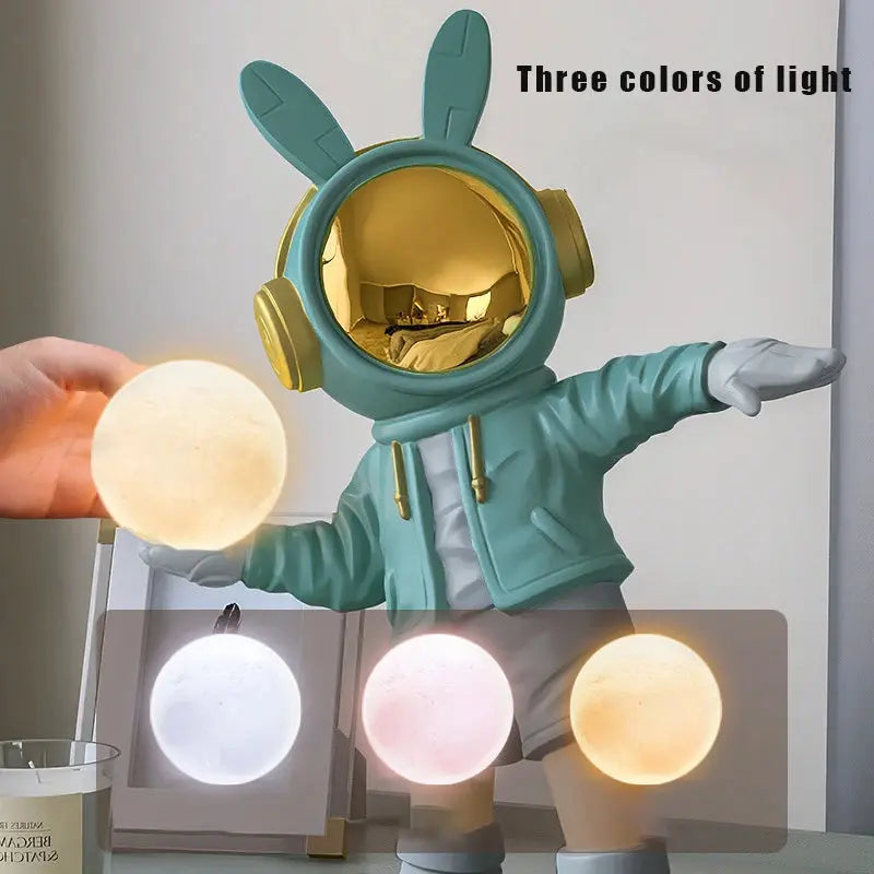 36cm Astronaut Night Light Statue Adjustable Light Spaceman Sculpture light options space kid man boy