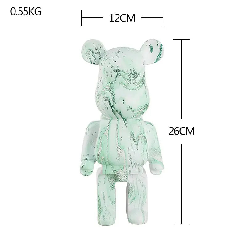 Nordic Bearbrick Bear Statues and Sculptures Graffiti Ornaments