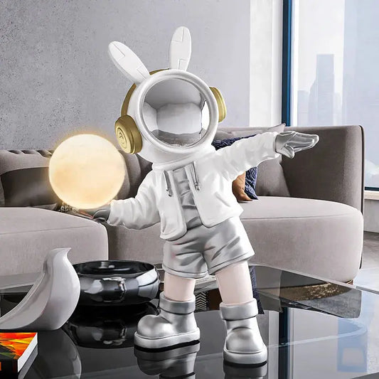 36cm Astronaut Night Light Statue Adjustable Light Spaceman Sculpture white space kid space man boy kids lamp