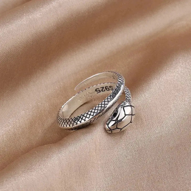925 Sterling Silver Snake Ring year of the snake feng shui