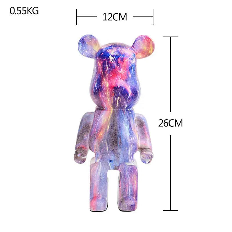 Nordic Bearbrick Bear Statues and Sculptures Graffiti Ornaments
