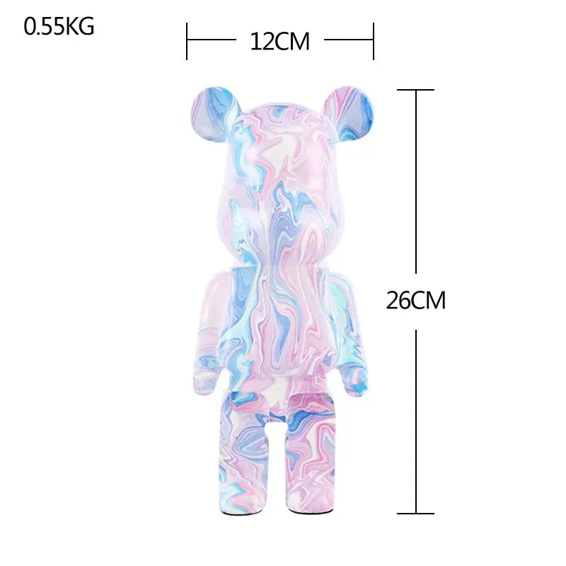 Nordic Bearbrick Bear Statues and Sculptures Graffiti Ornaments