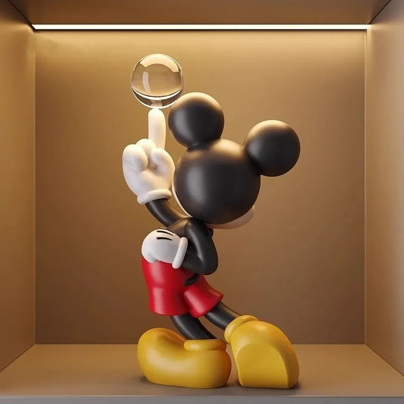 Disney Mickey Mouse Statue Holding Crystal Ball