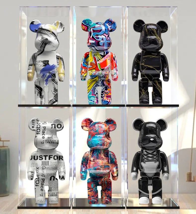 Nordic Bearbrick Bear Statues and Sculptures Graffiti Ornaments