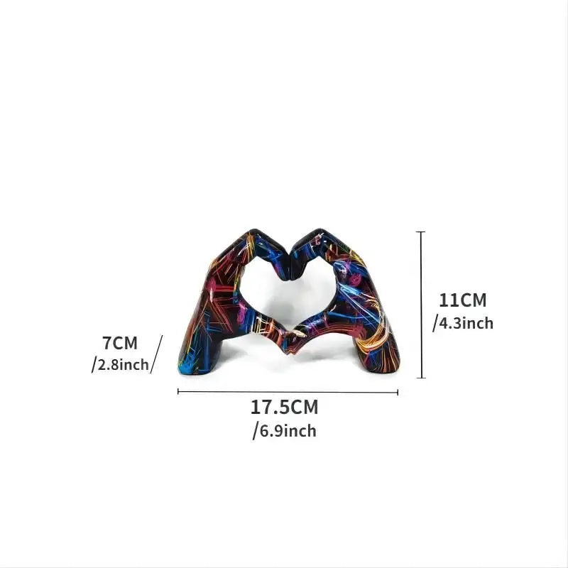Love gesture ornament - Heart Hands graffiti
