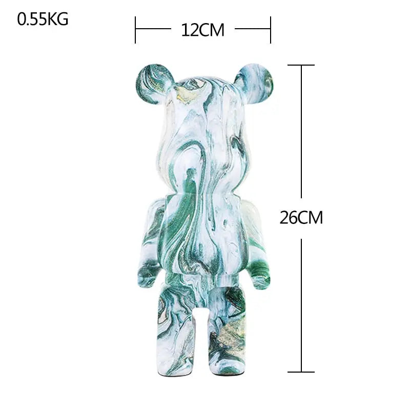 Nordic Bearbrick Bear Statues and Sculptures Graffiti Ornaments