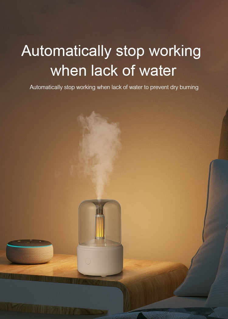Portable Aroma Diffuser USB Air Humidifier Essential Oil Night Light