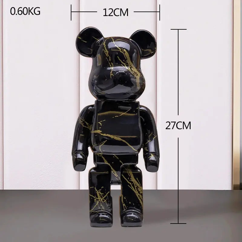 Nordic Bearbrick Bear Statues and Sculptures Graffiti Ornaments