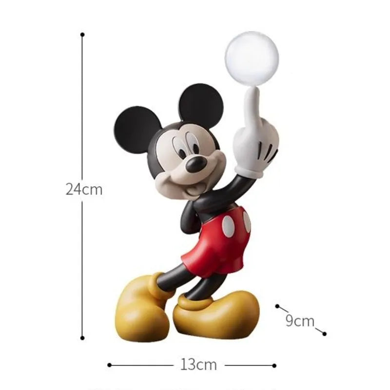 Disney Mickey Mouse Statue Holding Crystal Ball