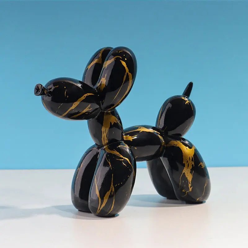 Graffiti Balloon Dog black and gold
