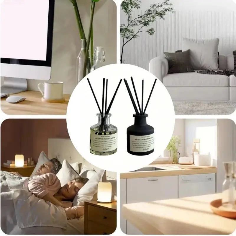 50ml Aromatherapy Essential Oil with Reed Diffuser Sticks