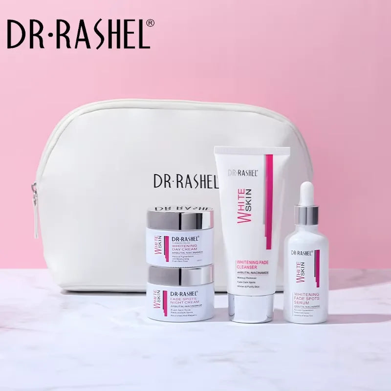 DRRASHEL Vitamin C 5-Piece Makeup Bag Skincare Set Pure Ember