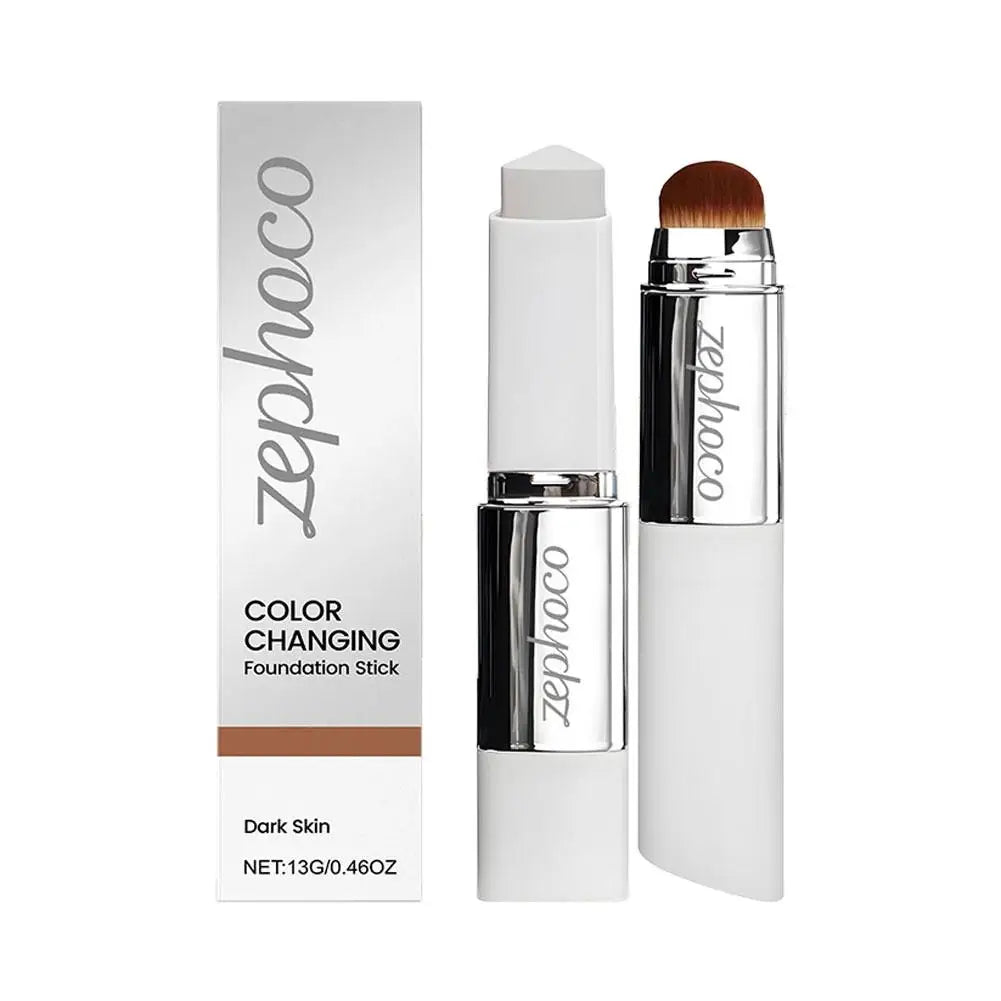 Two-in-one Color-changing Foundation Stick Lightweight Hydrating Brightening Matte Moisturizing Foundation concealer Makeup Pure Ember